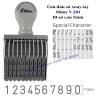 list Con dấu số xoay tay Shiny N-210 10 số cao 7mm 2