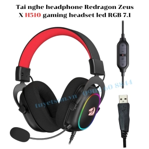 Tai nghe headphone Redragon Zeus X H510 gaming headset led RGB 7.1