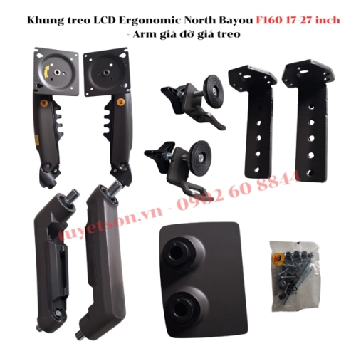 display Khung treo LCD Ergonomic North Bayou F160 17-27 inch - Arm giá đỡ giá treo 2