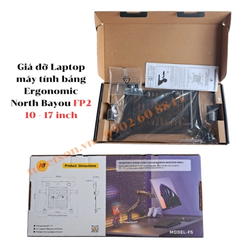 display Giá đỡ Laptop máy tính bảng Ergonomic North Bayou FP2 10 - 17 inch - Arm giá đỡ giá treo 2