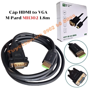 Cáp HDMI to VGA M-Pard MH302 1.8m