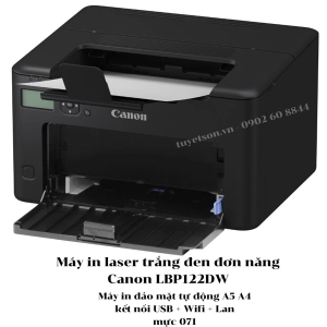 Máy in laser trắng đen đơn năng Canon LBP122DW