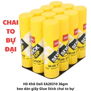 Hồ Khô Deli EA20310 36gm - keo dán giấy Glue Stick chai to bự đại