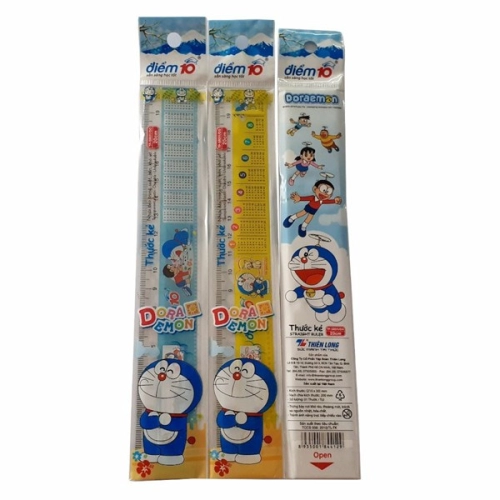 Thước kẻ CỨNG Điểm 10 Thiên Long 20cm SR-011/DO (Doremon)