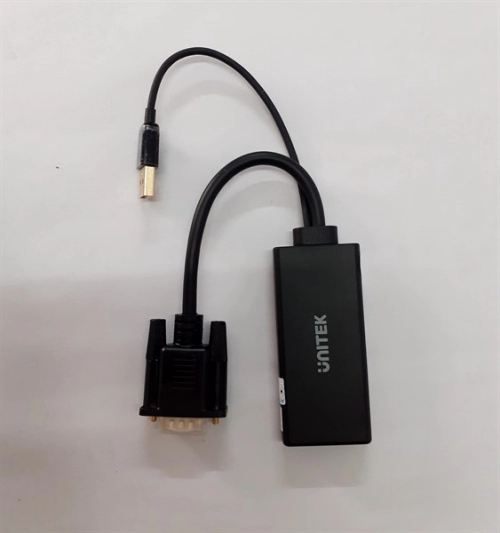 Cáp VGA USB audio to HDMI Unitek Y-8711 (VGA to HDMI)