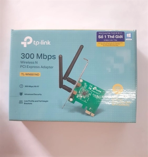 display Card mạng PCI Wireless TPlink TL-WN881ND 2