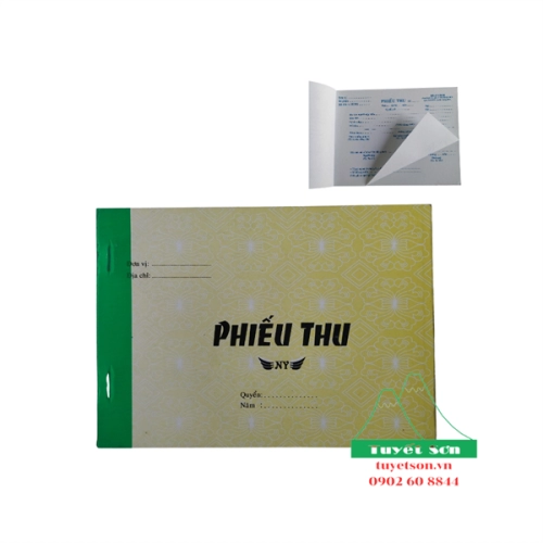 Phiếu thu 1L 13x19cm (100 tờ)