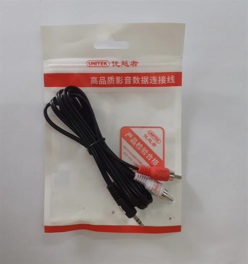 display Cáp loa 1-2 1.5m Unitek Y-C 904 S (Cáp loa 1 đầu 3.5mm ra 2 RCA) 4